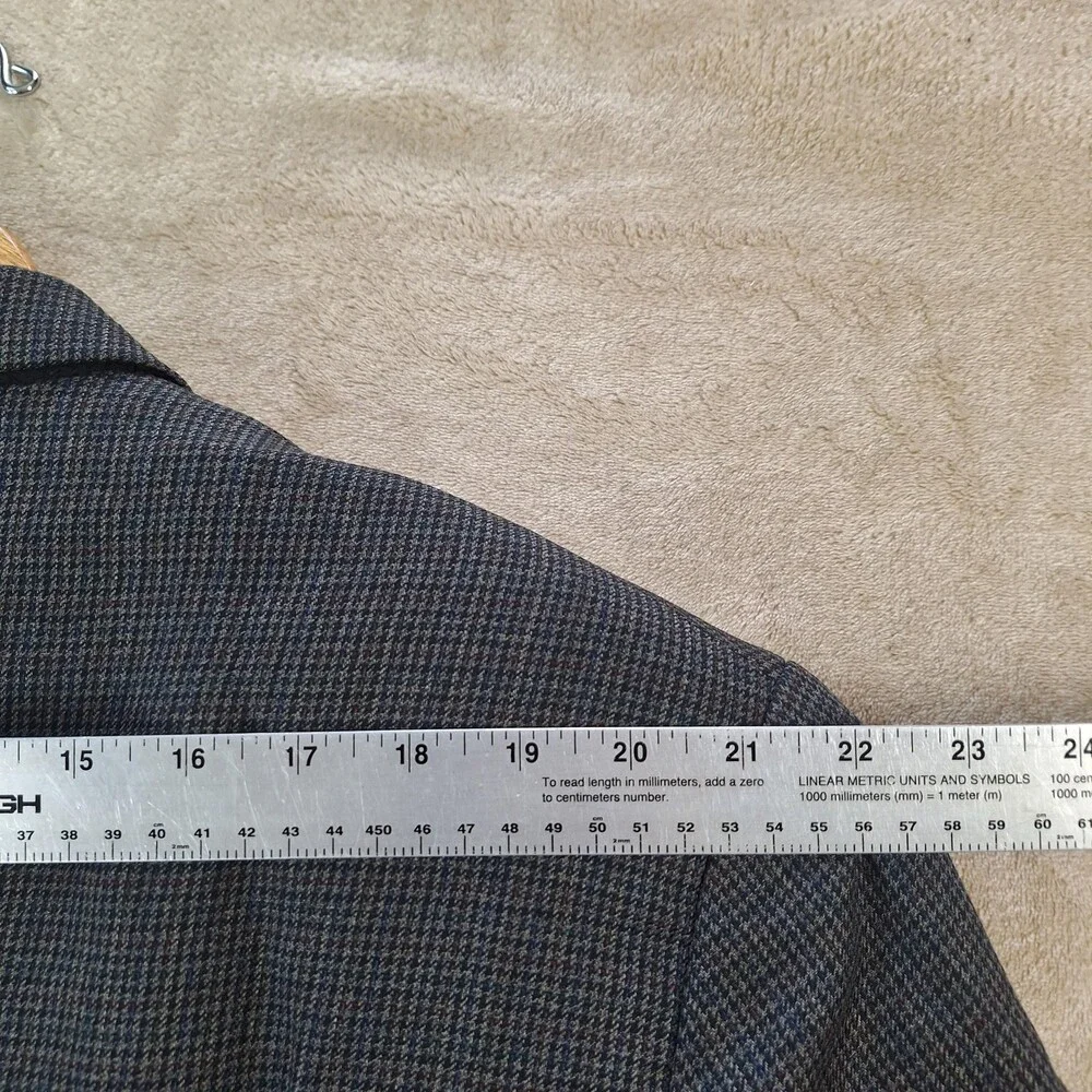 Lauren Ralph Lauren Sport Coat Mens 50R Gray Wool Check Tweed Single Vent 2 Btn